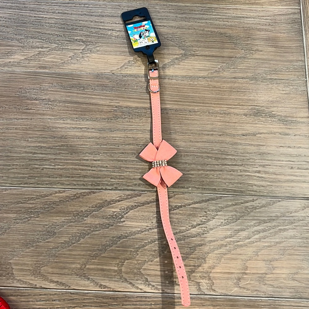 Pink Bow Collar